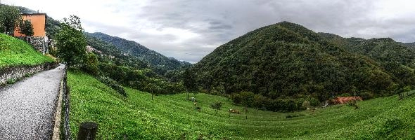 Landscape of Cabbio in Ticino, ticino