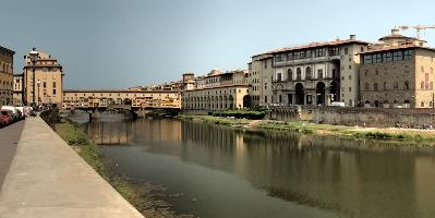 Arno and Ponte Vecchio, tuscany, ponte, old, city, building, town, italian, vecchio, italy, historic, florence, travel, mediaeval, tourism, famous, bridge, urban, banks, river, scenic, attraction