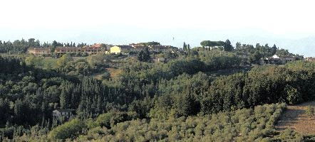 Landscape in Montespertoli, Florence in Tuscany, mediterranean, europe, florence, tuscany, italy