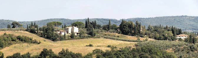 Agricultural landscape of Montespertoli in Florence, Tuscany, mediterranean, europe, florence, tuscany, italy