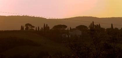 Evening in Montespertoli, mediterranean, europe, florence, tuscany, italy