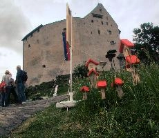 Liechtenstein, vaduz, summer, agriculture, alpine, field, meadow, balzers, switzerland, greem, europe, flag, liechtenstein, red, scenery, painted, walls, garden, mountains, alps, gutenberg, schloss, wooden, models