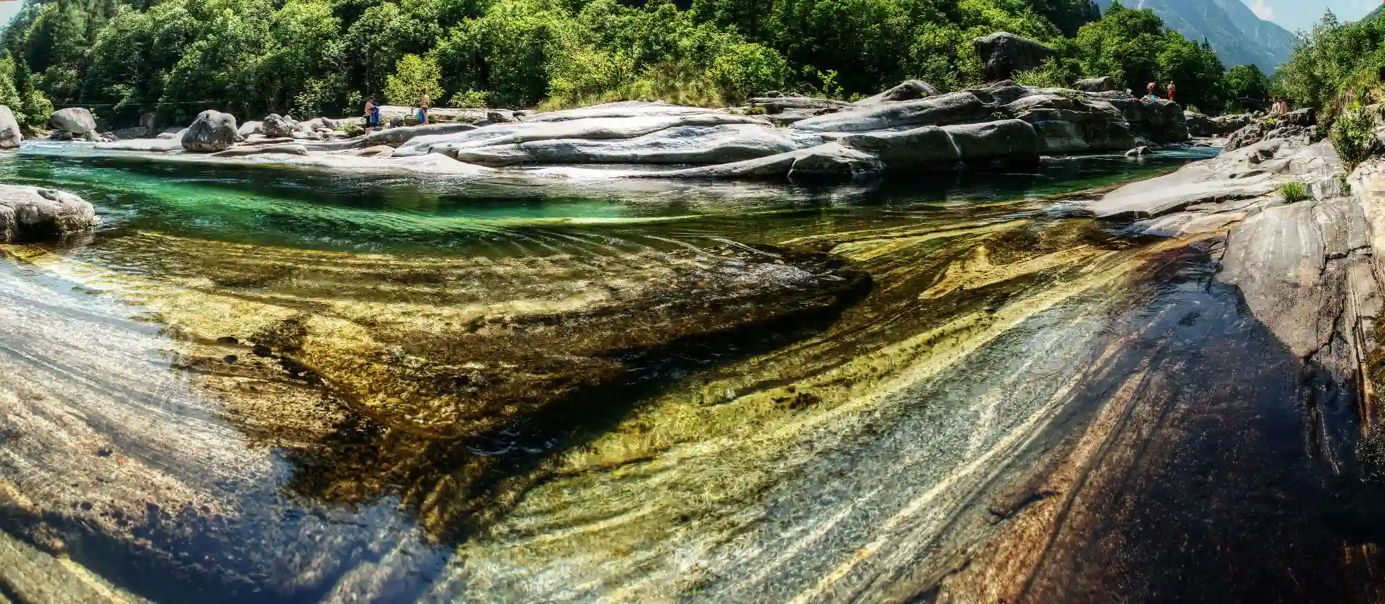 Teal waters and stony bed of the Versasca river, Ticino, Switzerland, river, nature, versasca, rock, valle, stone, lavertezzo, green, tessin, teal, italian, clear, europe, fresh, ticino, flowing, stream, swiss, torrent, wild, switzerland, bed, patterns