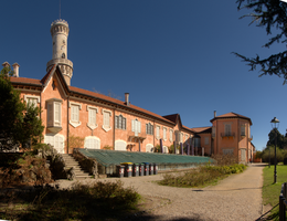Building in the town gardens of Varese, Lombardia, Varese