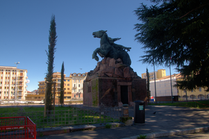 Equestrian statue in Varese, Lombardia, Varese