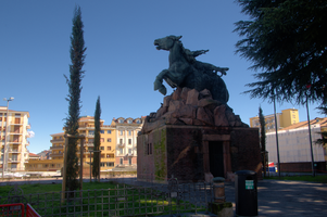 Equestrian statue in Varese, Lombardia, Varese