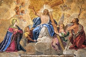 Basilica di San Marco, Detail, venezia, daylight, tourism, january, religion, venetian, saints, veneto, outdoors, italy, mosaic, italian, christ, god, saviour, exterior, decoration, travel, winter, cross, jesus, bright, gold, venezia, detail, art, church, saint, san, veneto, cathedral, italy, marks, piazza, byzantine, ornate, basilica, historic, grand
