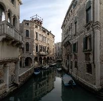 Back Street in Venice, venezia, secluded, water, italian, venetian, veneto, minor, italy, venice, quiet, street, canal, winter, january