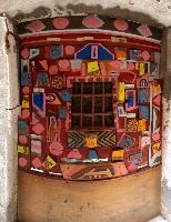Door in Giglio Alley, venezia, colour, santa, alley, impromptu, colourful, urban, veneto, secluded, italy, informal, door, city, art, personal, renovation, casual, town, maria, giglio, bright, decorated, paint, improvement