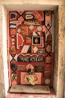 Door at S. Maria del Giglio, venezia, secluded, colourful, giglio, informal, maria, town, veneto, art, italy, casual, santa, urban, decorated, city, improvement, renovation, alley, colour, impromptu, bright, personal, paint