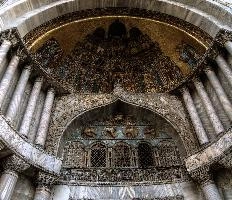 Basilica, Byzantine Detail, venezia, mark, basilica, san, historic, piazza, veneto, square, italy, old, venice, cathedral, january, tourism, saint, marco, venetian, byzantine, daytime