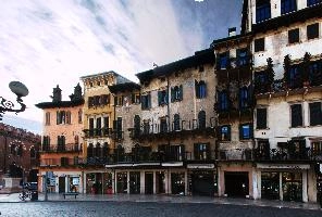 The Piazza Erbe, main square in Verona, inheritance, square, historic, shakespeare, stone, mediterranean, old, italian, rural, erbe, city, piazza, town, verone, architecture, veneto, renaissance, italy, italianate