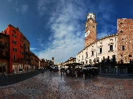 The Piazza Erbe, main square in Verona, inheritance, square, historic, shakespeare, stone, mediterranean, old, italian, rural, erbe, city, piazza, town, verone, architecture, veneto, renaissance, italy, italianate