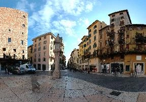 The Piazza Erbe, main square in Verona, inheritance, square, historic, shakespeare, stone, mediterranean, old, italian, rural, erbe, city, piazza, town, verone, architecture, veneto, renaissance, italy, italianate