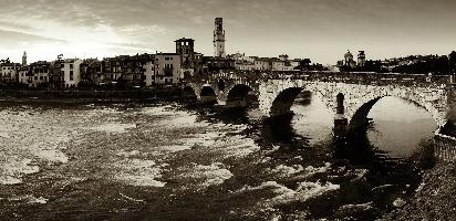 Ponte Pietra (Stone Bridge) in Verona, ponte, river, stone, bridge, historic, brick, town, red, italian, famous, italy, shakespeare, veneto, old, verona, pietra