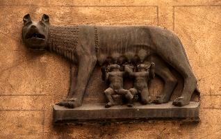 Romulus and Remus suckling, italy, veneto, verona, wall, carving, bas-reflief, wold, romulus, remus, babies, suckilng, rome, ancient, mythology