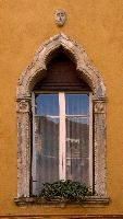 Ornate window in Verona, Venetod, italy, veneto, verona, city, wall, window, arch, stone, rendering