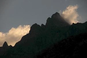 Clouds on Churfirsten, alps, churfirsten, cloud, europe, evening, gallen, light, mountain, peak, sankt, switzerland