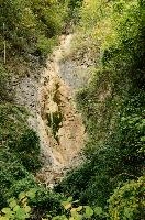 Minor waterfall along the walking route to Quinten, Swiss Alps, alpine, running, swiss, water, switzerland, foliage, outdoors, summer, walensee, green, gorge, outcrop, daylight, woods, stone, moist, quinten, rock, damp, walenstadt, alps, stream, waterfall, mountains, rivulet
