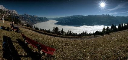 Bloke on Flumserberg, alps, fluffy, alpine, flat, clouds, switzerland, inversion, walenstadtberg, blue sky, cloud, white, mountain, base, walenstadt, fog, season, lake, bright, valley, autumn, floor, mist, weather, swiss, churfirsten, flums, walen, sunlight, sunshine