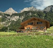 Chalet on Walenstadtberg, Switzerland, chalet, alps, valley, clouds, walenstadtberg, walenstadt, switzerland