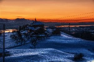 Kloster Berg Sion at Dusk, Switzerland, zürich