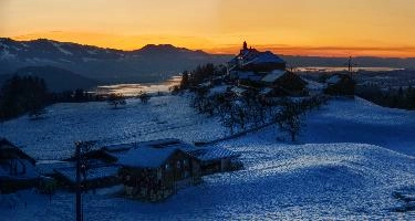 Kloster Berg Sion at Dusk, Switzerland, zürich