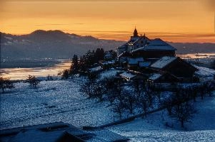 Kloster Berg Sion at Dusk, Switzerland, zürich