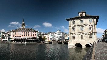 Buildings on the Limmat, Zürich, zürich