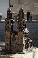 Bronze model of the Grossmünster, Zürich, zürich