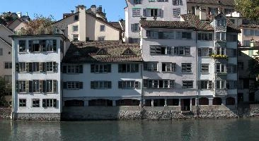 Buildings on the right bank of the Limmat, Zürich, zürich
