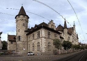 Landesmuseum in Zürich, zürich, national, historicist, facade, banner, landesmuseum, tower, city, architecture, switzerland, museum, entrance, outdoors, building, exterior, garden, forecourt