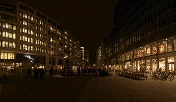 Europaallee at Night, switzerland, zürich, europaallee, night, christmas, lights, outdoors