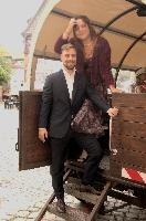 Couple entering Carriage, null