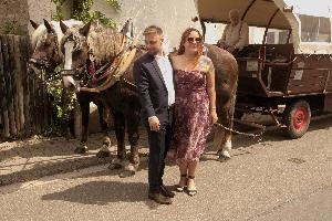 Couple and Horses, null