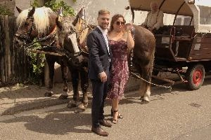 Couple and Horses, null