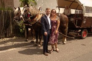 Couple and Horses, null