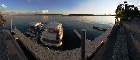 Boats moored in Überlingen, Lake Constance, rural, yacht, town, boats, constance, anchorage, lake, blue, überlingen, sky, württemberg, tranquil, baden, calm, germany, horizon, europe, water, walkway, bodensee, mooring, jetty