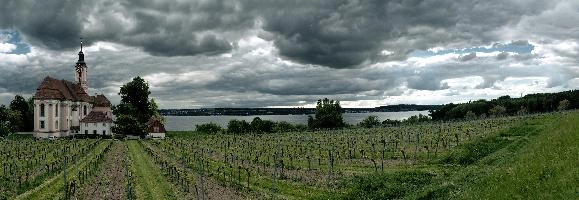 Birnau, kloster, religion, constance, uhldingen, stormy, church, pink, birnau, christianity, historical, bodensee, dramatic, architecture, baroque, tempest, weather, outdoor, scenery, view, tower, abbey, lake, cloudy, sky, grey, dark