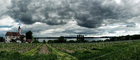 Kloster Birnau, kloster, religion, constance, uhldingen, stormy, baroque, pink, birnau, christianity, historical, bodensee, dramatic, architecture, church, tempest, weather, outdoor, scenery, view, tower, abbey, lake, cloudy, sky, grey, dark