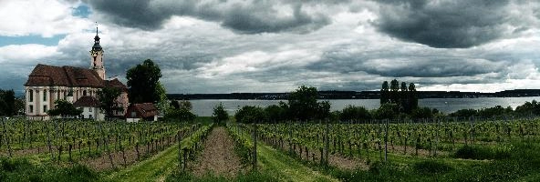 Birnau, birnau, religion, constance, church, stormy, kloster, pink, uhldingen, christianity, historical, bodensee, dramatic, architecture, baroque, tempest, weather, outdoor, scenery, view, tower, abbey, lake, cloudy, sky, grey, dark