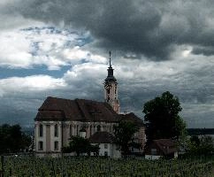 Kloster Birnau, kloster, religion, constance, uhldingen, stormy, baroque, pink, birnau, christianity, historical, bodensee, dramatic, architecture, church, tempest, weather, outdoor, scenery, view, tower, abbey, lake, cloudy, sky, grey, dark