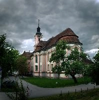 Birnau am Bodensee, constance, religion, uhldingen, church, stormy, kloster, pink, lake, christianity, historical, bodensee, dramatic, architecture, birnau, tempest, weather, outdoor, scenery, view, tower, abbey, baroque, cloudy, sky, grey, dark