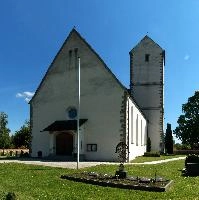 Church in Unteruhldingen, unteruhldingen, sunshine, blue, church, christian, constance, bodensee, tower, germany, white, lake, square, summer, sky, religion, building