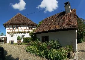 Birnau, birnau, buildings, germany, terracotta, summer, constance, uhldingen, rustic, bodensee, sunshine, lake, traditional, quaint, blue sky, houses, unteruhldingen, rural, country