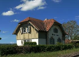 Birnau Bahnhof, birnau, buildings, germany, terracotta, summer, constance, uhldingen, rustic, bodensee, sunshine, lake, traditional, quaint, blue sky, houses, unteruhldingen, rural, country