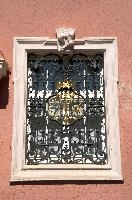 Birnau Window, window, church, lake, iron, gold, wrought, birnau, abbey, bodensee, black, ornate, pink, constance, germany, rendered, baroque